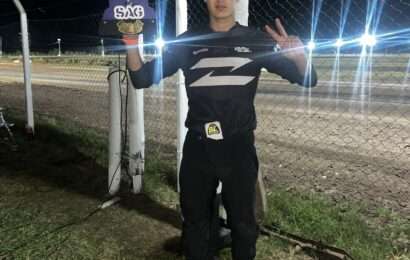 Alejo Ferrario termino segundo en Giles.