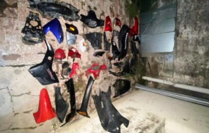 Allanamientos en desarmaderos de motos en Pergamino