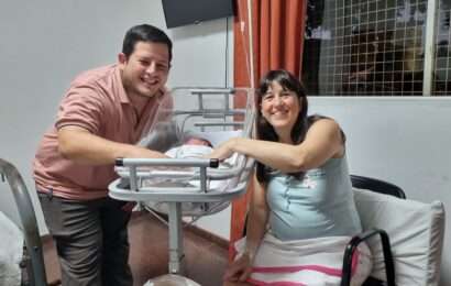 Llegó Delfina, la primera bebé nacida en Rojas en este 2026