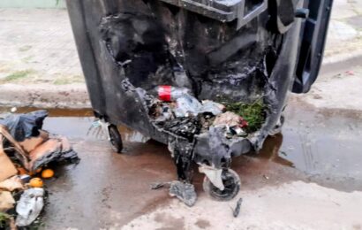 Incendiaron otro contenedor, el de Zapiola e Italia