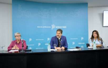 Conferencia de prensa de los ministros Bianco, Vilar y Terigi 