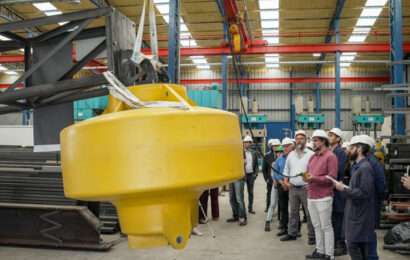 Provincia realizó la primera prueba del dispositivo de energía undimotriz 