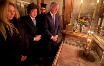 Milei homenajeó al Papa Francisco en Jerusalén 