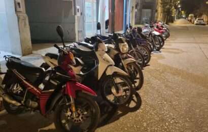 Vendaval“ de motos: Más de 20 secuestros durante el fin de semana