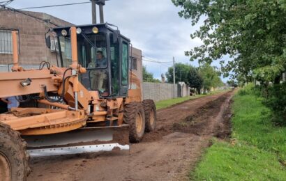 Comenzaron las tareas de reestructuración de calles en barrio Belgrano