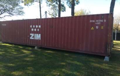 Bomberos recibió el primer container para el Centro de Entrenamiento