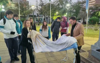 Fue celebrado el Día del Himno nacional con un bello acto al amanecer