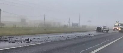 Ruta 205: un muerto tras un triple choque en medio de una densa niebla 