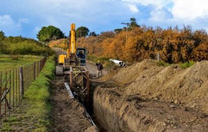 Patagones: avanza la obra de la nueva planta depuradora de líquidos cloacales 