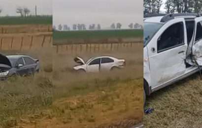 Tras un triple choque en la Ruta 188, uno de los conductores involucrados, escapó corriendo del lugar 