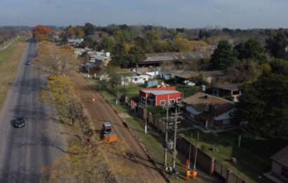Continúan las obras de repavimentación en la Ruta Provincial 205 