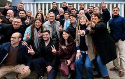 Ramiro Baguear acompañó a Kicillof en una recorrida por Salto y San Antonio de Areco