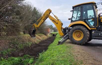 Concretan trabajos para mejorar el escurrimiento del agua