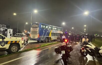 Copa Sudamericana: balearon a micros con hinchas de Tigre tras la victoria en Uruguay