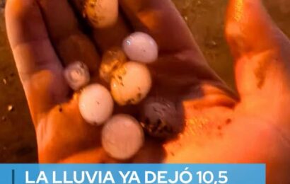 La lluvia dejo 10.5mm y registro caída de granizo. La lluvia dejo 10.5mm y registro caída de granizo.