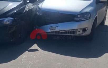 Choque en la esquina de Lamadrid e Hilario Lagos