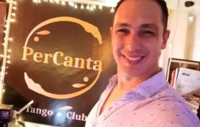 “Disfruto de compartir el tango con la gente, no me lo quiero guardar para mi”