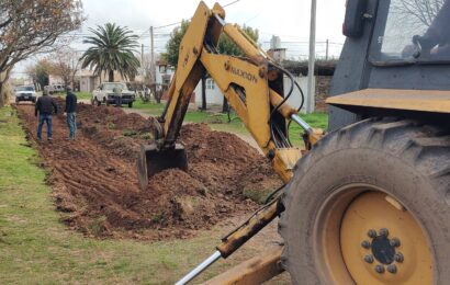 Iniciaron la construcción del cordón cuneta en el barrio La Loma