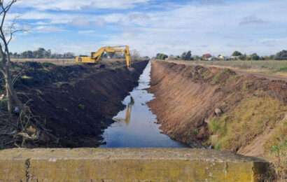 Provincia finalizó los trabajos de saneamiento del cauce Saavedra en Saladillo