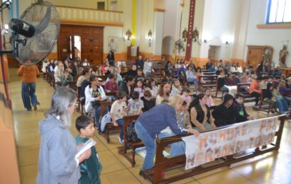 Los peques también participaron de la Novena de San Francisco