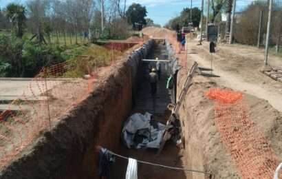 Siguen los trabajos en el desagüe subterráneo del CIC de barrio Progreso