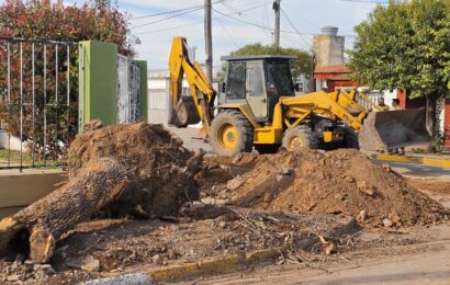 Siguen los trabajos de puesta en valor de la Plaza “Gálvez“