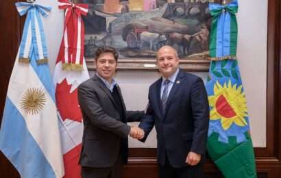 Kicillof se reunió con el embajador de Canadá