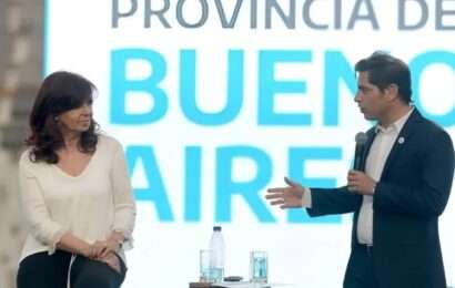 Doble gesto de Kicillof a Cristina con una fuerte crítica a la Justicia