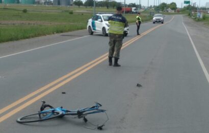 Ciclista protagonizó un grave accidente en la Ruta Provincial Ciclista protagonizó un grave accidente en la Ruta Provincial