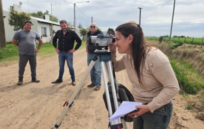 Comienza la construcción de cordón cuneta en Rafael Obligado