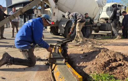 Continúa la reparación de cordones y construcción de rampas